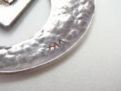 Vtg Hopi Water Serpent Overlay Naja Pendant Necklace c.1970～