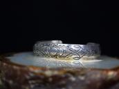 【Awa Tsireh】Historic Domed & Stamped Silver Cuff c.1930～