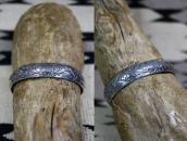 【Awa Tsireh】Historic Domed & Stamped Silver Cuff c.1930～