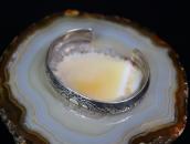 【Awa Tsireh】Historic Domed & Stamped Silver Cuff c.1930～