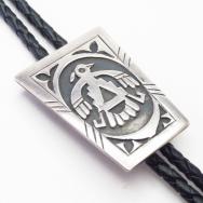 【Carl Luthey Shop】Vtg Thunderbird Overlay Clasp Bolo c.1960～