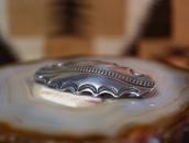 Attributed to【NAVAJO GUILD】Stamped Ingot Silver Pin  c.1940