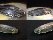 Attributed to【NAVAJO GUILD】Stamped Ingot Silver Pin  c.1940