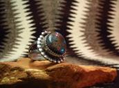 Vintage Silver Ring w/Boulder Bisbee TQ  c.1970