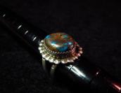 Vintage Silver Ring w/Boulder Bisbee TQ  c.1970