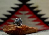 Vintage Silver Ring w/Boulder Bisbee TQ  c.1970