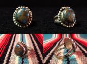Vintage Silver Ring w/Boulder Bisbee TQ  c.1970