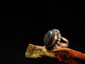 Vintage Silver Ring w/Boulder Bisbee TQ  c.1970