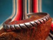 Vintage Navajo Engraving Silver Narrow Cuff c.1950