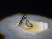 【GARDEN OF THE GODS】 Atq Silver Ring w/Two Black Onyx c.1940