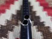 【GARDEN OF THE GODS】 Atq Silver Ring w/Two Black Onyx c.1940