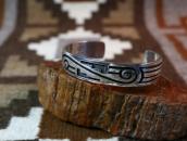 【Lawrence Saufkie】 Old Hopi Overlay Cuff Bracelet  c.1980～