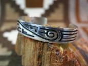 【Lawrence Saufkie】 Old Hopi Overlay Cuff Bracelet  c.1980～