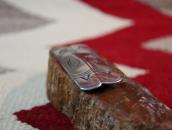 【U.S.NAVAJO 70 / NAVAJO GUILD】Vtg Stamped Silver Pin c.1941