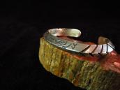 Vintage Stamp & Engraving TriangleWire Cuff c.1950