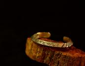 Vintage Stamp & Engraving TriangleWire Cuff c.1950