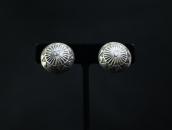 【Ike or Austin Wilson】Stamped Concho ClipOn Earrings c.1945～