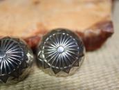 【Ike or Austin Wilson】Stamped Concho ClipOn Earrings c.1945～