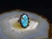 Vintage Navajo Silver Ring w/Gem Quality Turquoise  c.1940～