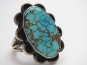 Vintage Navajo Silver Ring w/Gem Quality Turquoise  c.1940～