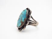 Vintage Navajo Silver Ring w/Gem Quality Turquoise  c.1940～