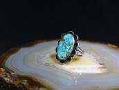 Vintage Navajo Silver Ring w/Gem Quality Turquoise  c.1940～