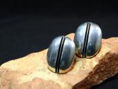 【Johnny Mike Begay】Tracks Style Pierced Earrings c.1965〜