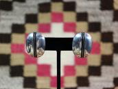 【Johnny Mike Begay】Tracks Style Pierced Earrings c.1965〜