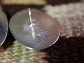 【Johnny Mike Begay】Tracks Style Pierced Earrings c.1965〜