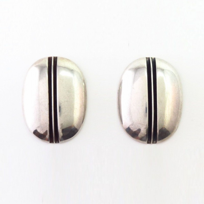 【Johnny Mike Begay】Tracks Style Pierced Earrings c.1965〜