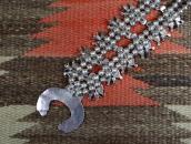 Vtg Zuni Needle Point Squash Blossom Naja Necklace  c.1965