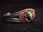 Antique Split Silver Cuff w/Cabochon Cut TQ c.1930