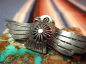 Atq 【Ganscraft】 Thunderbird Shape Stamped Silver Pin  c.1930