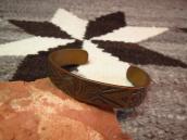Antique Thunderbird & 卍 Stamped Copper Cuff c.1930