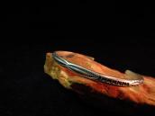 Vintage Navajo Stamped Silver Narrow Cuff c.1950
