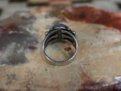 Atq Navajo Ingot Silver Split Shank Ring w/Turquoise c.1920～