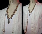 Joe H. Quintana Cochiti SilverBead Necklace w/Hi-Grade #8 TQ