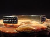 Vintage Navajo Rope Stamped Silver Cuff Bracelet c.1950