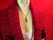 Vintage Silver Small Indian Fob Necklace  c.1940