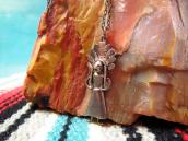 Vintage Silver Small Indian Fob Necklace  c.1940