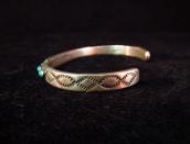 Vintage Zuni or Navajo Ingot Silver Cuff w/11TQ