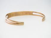 OLD Zuni 14K Gold & NeedlePoint Turquoise Cuff  c.1975～ ①