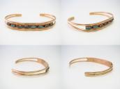 OLD Zuni 14K Gold & NeedlePoint Turquoise Cuff c.1975～ ➁