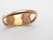 【C&C Hattie Johnson】Zuni Gold Ring w/NeedlePoint TQ c.1975～