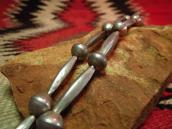 Vintage Silver Bead Necklace w/Cast Naja  c.1960～
