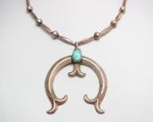 Vintage Silver Bead Necklace w/Cast Naja  c.1960～