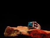 Antique Tourist Ring w/TopGrade #8 TQ  c.1940