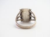 Atq Navajo Split Shank Ring w/Rectangular Turquoise c.1940～