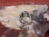 Atq Navajo Split Shank Ring w/Rectangular Turquoise c.1940～