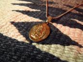 Vintage 14K Gold Our Lady of Gudalupe Fob Necklace